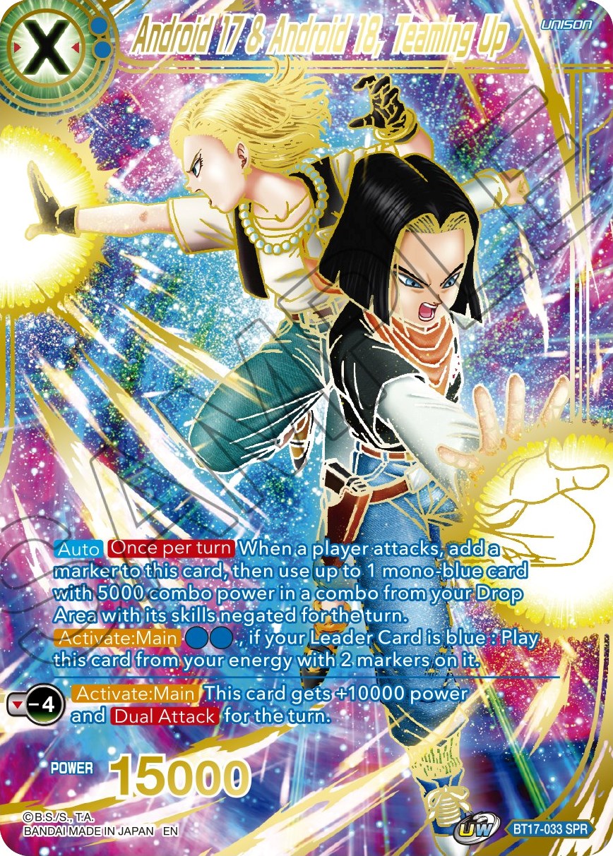 Android 17 & Android 18, Teaming Up (SPR) (BT17-033) [Ultimate Squad] | Pegasus Games WI