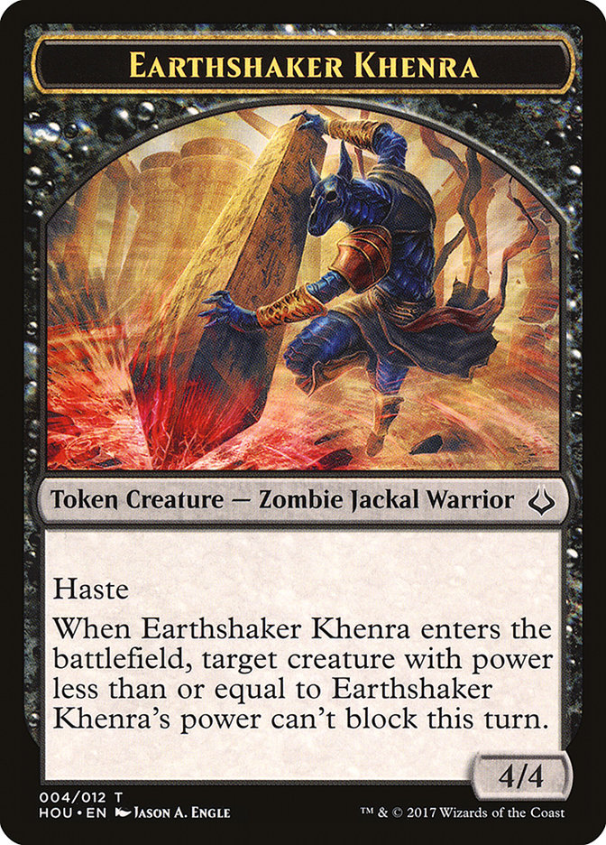 Earthshaker Khenra Token [Hour of Devastation Tokens] | Pegasus Games WI