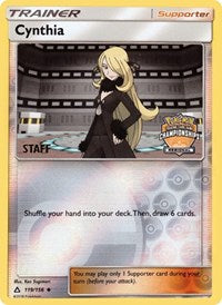 Cynthia (119/156) (Staff Regional Championship Promo) [Sun & Moon: Ultra Prism] | Pegasus Games WI