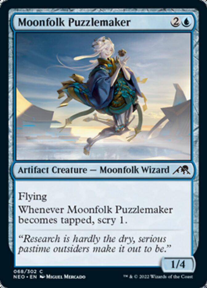 Moonfolk Puzzlemaker [Kamigawa: Neon Dynasty] | Pegasus Games WI