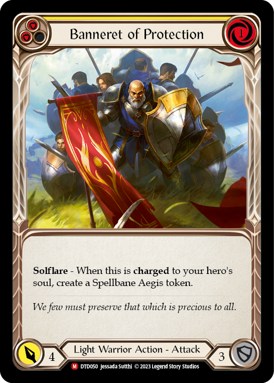 Banneret of Protection [DTD050] (Dusk Till Dawn)  Rainbow Foil | Pegasus Games WI