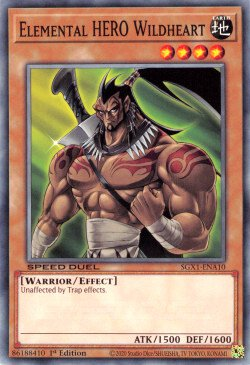 Elemental HERO Wildheart [SGX1-ENA10] Common | Pegasus Games WI