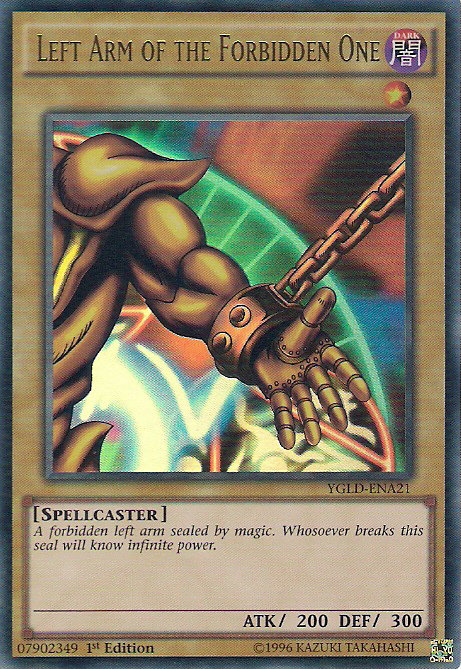 Left Arm of the Forbidden One (A) [YGLD-ENA21] Ultra Rare | Pegasus Games WI