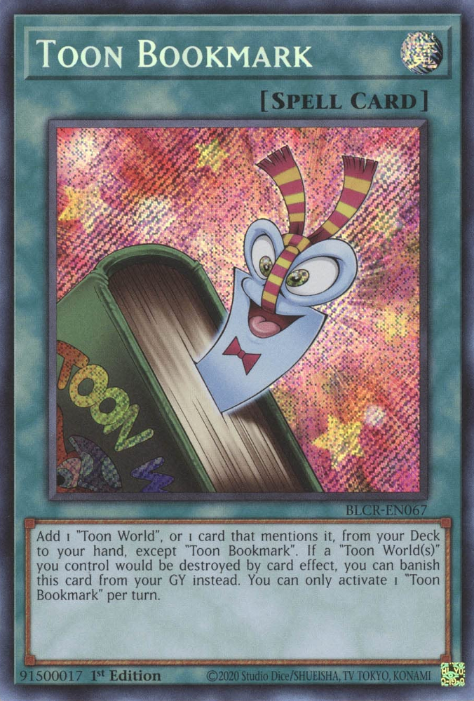 Toon Bookmark [BLCR-EN067] Secret Rare | Pegasus Games WI