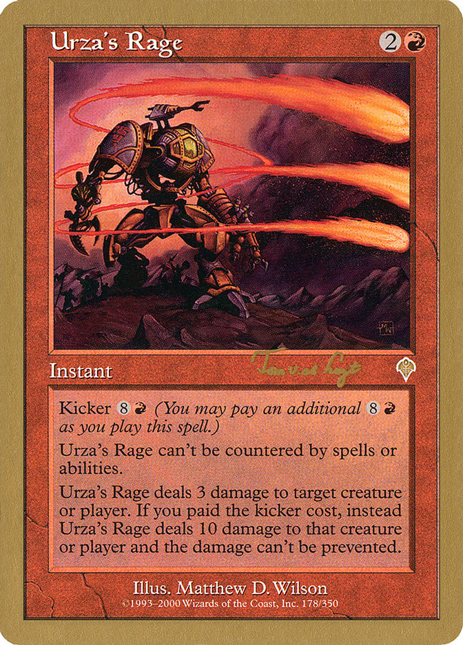 Urza's Rage (Tom van de Logt) [World Championship Decks 2001] | Pegasus Games WI