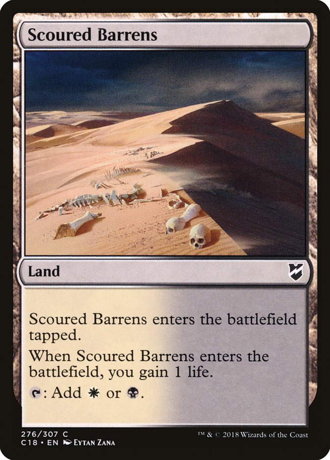 Scoured Barrens [Commander 2018] | Pegasus Games WI