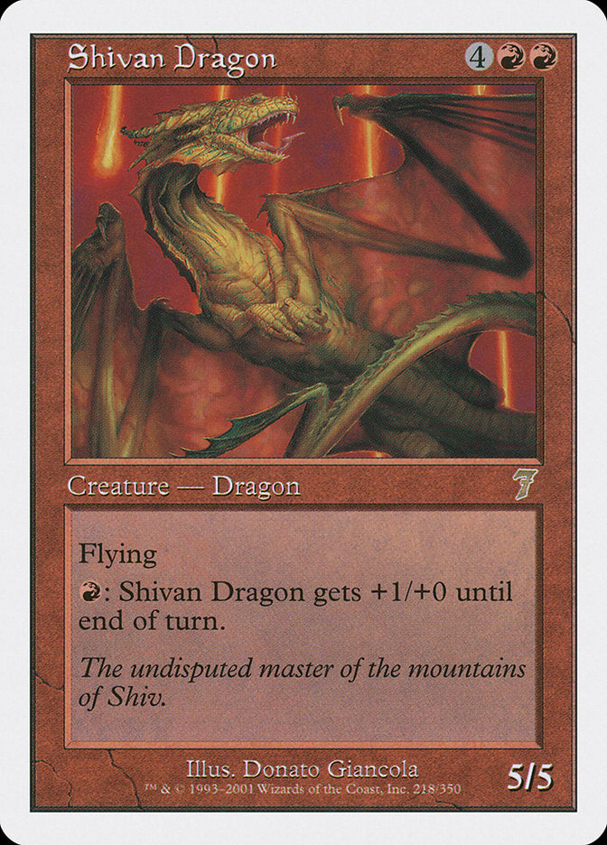 Shivan Dragon [Seventh Edition] | Pegasus Games WI