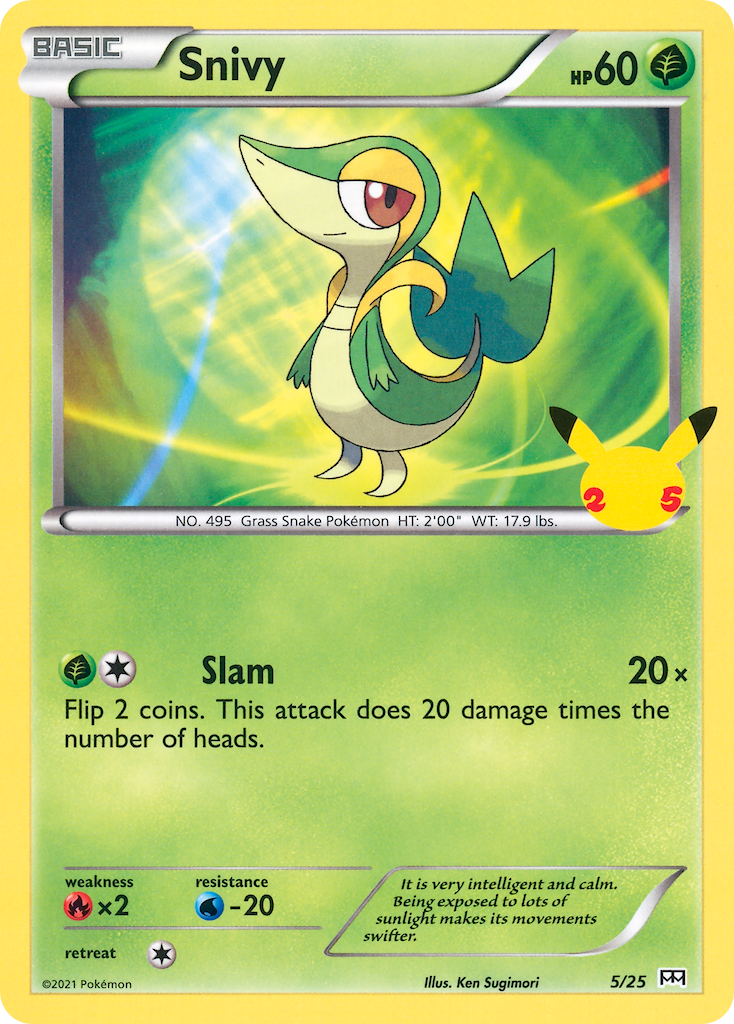 Snivy (5/25) [McDonald's 25th Anniversary] | Pegasus Games WI