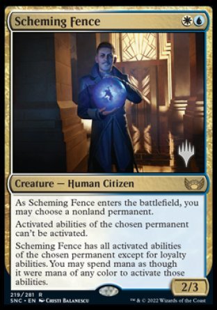 Scheming Fence (Promo Pack) [Streets of New Capenna Promos] | Pegasus Games WI