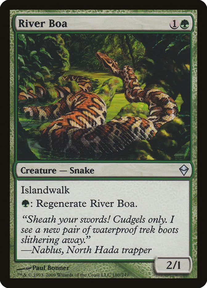 River Boa [Zendikar] | Pegasus Games WI