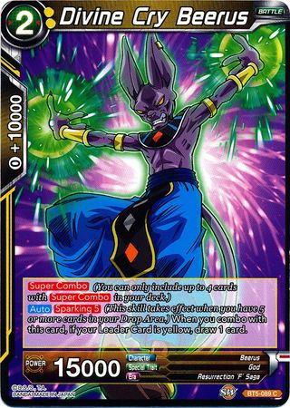 Divine Cry Beerus (BT5-089) [Miraculous Revival] | Pegasus Games WI