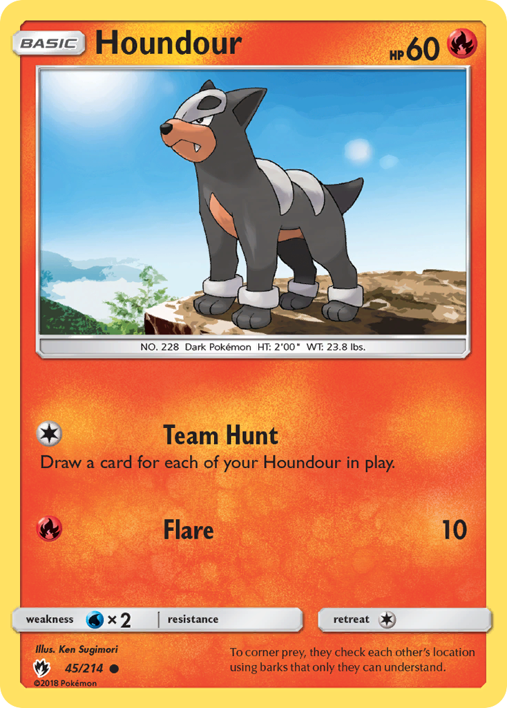 Houndour (45/214) [Sun & Moon: Lost Thunder] | Pegasus Games WI