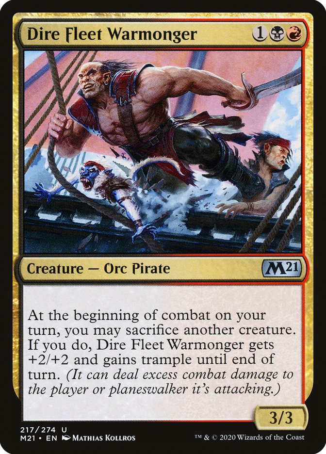 Dire Fleet Warmonger [Core Set 2021] | Pegasus Games WI