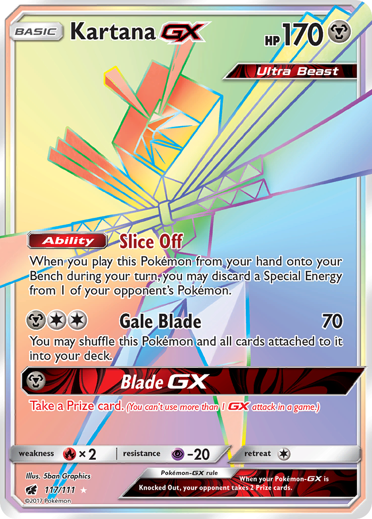 Kartana GX (117/111) [Sun & Moon: Crimson Invasion] | Pegasus Games WI