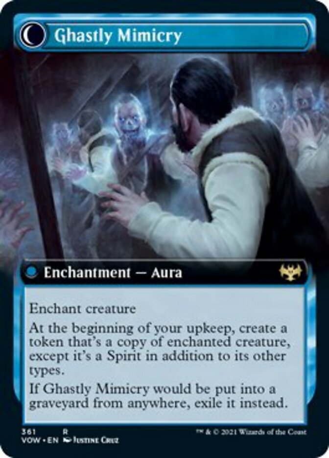 Mirrorhall Mimic // Ghastly Mimicry (Extended Art) [Innistrad: Crimson Vow] | Pegasus Games WI