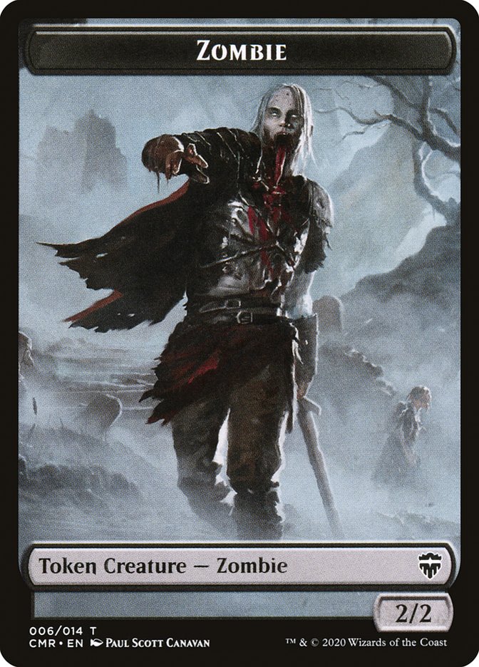 Zombie Token [Commander Legends Tokens] | Pegasus Games WI