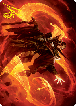 Plargg, Dean of Chaos Art Card (Gold-Stamped Signature) [Strixhaven: School of Mages Art Series] | Pegasus Games WI