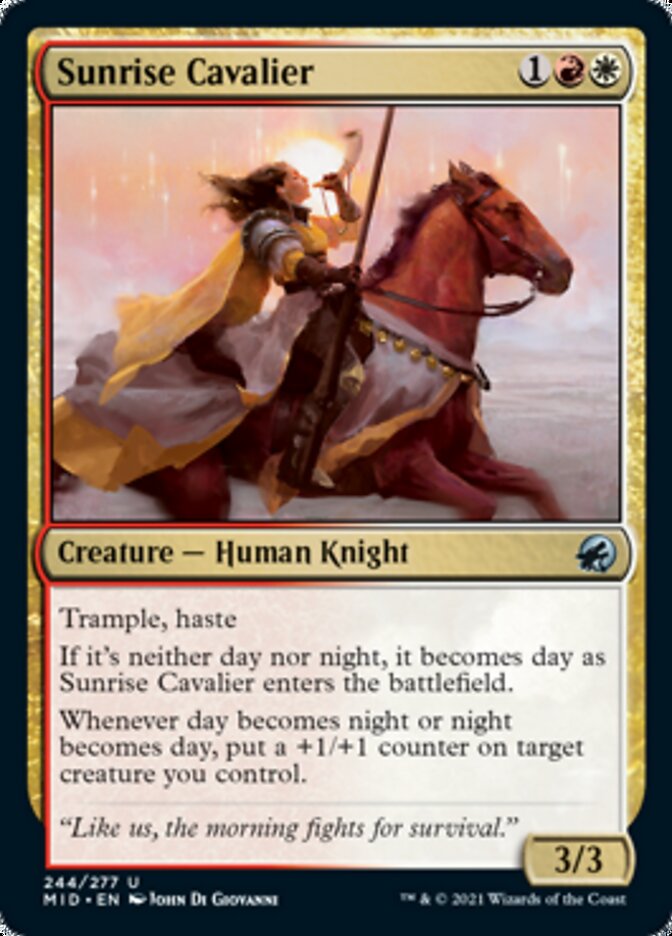 Sunrise Cavalier [Innistrad: Midnight Hunt] | Pegasus Games WI