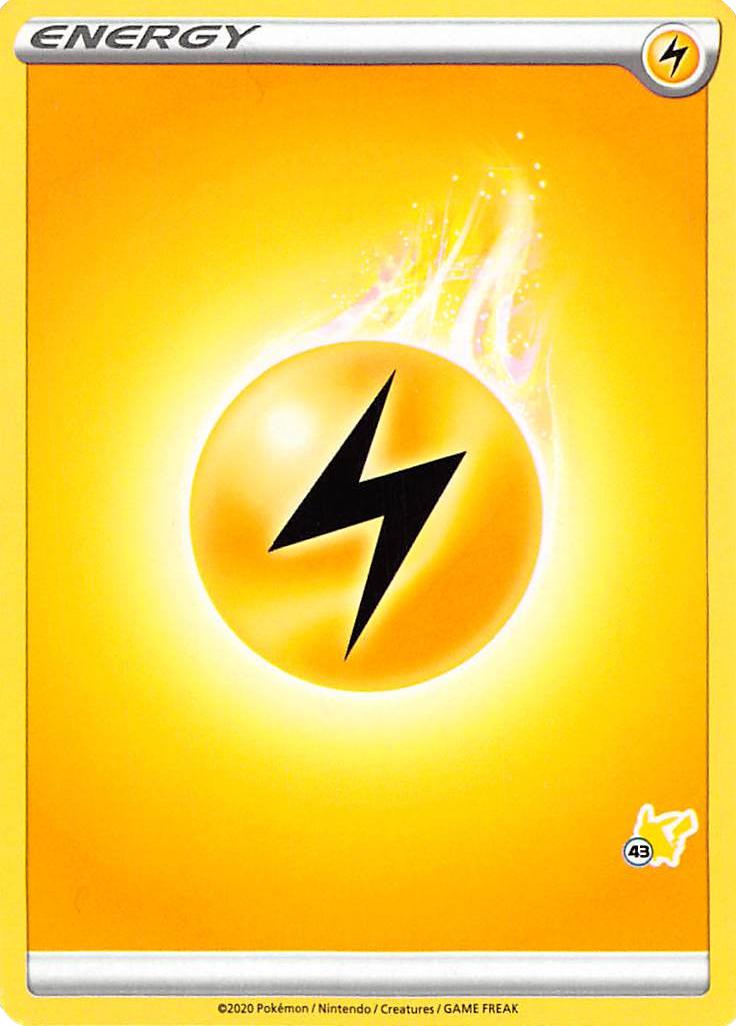 Lightning Energy (Pikachu Stamp #43) [Battle Academy 2022] | Pegasus Games WI