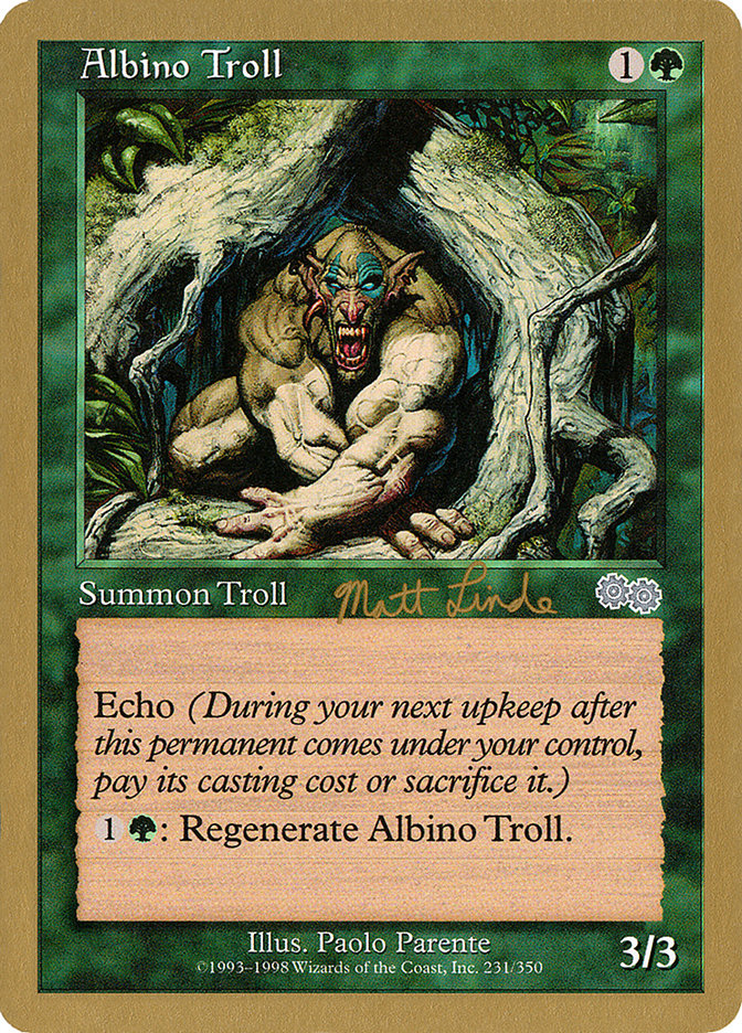 Albino Troll (Matt Linde) [World Championship Decks 1999] | Pegasus Games WI