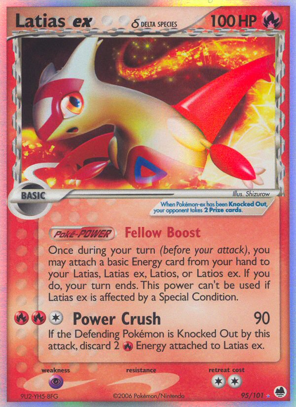 Latias ex (95/101) (Delta Species) [EX: Dragon Frontiers] | Pegasus Games WI