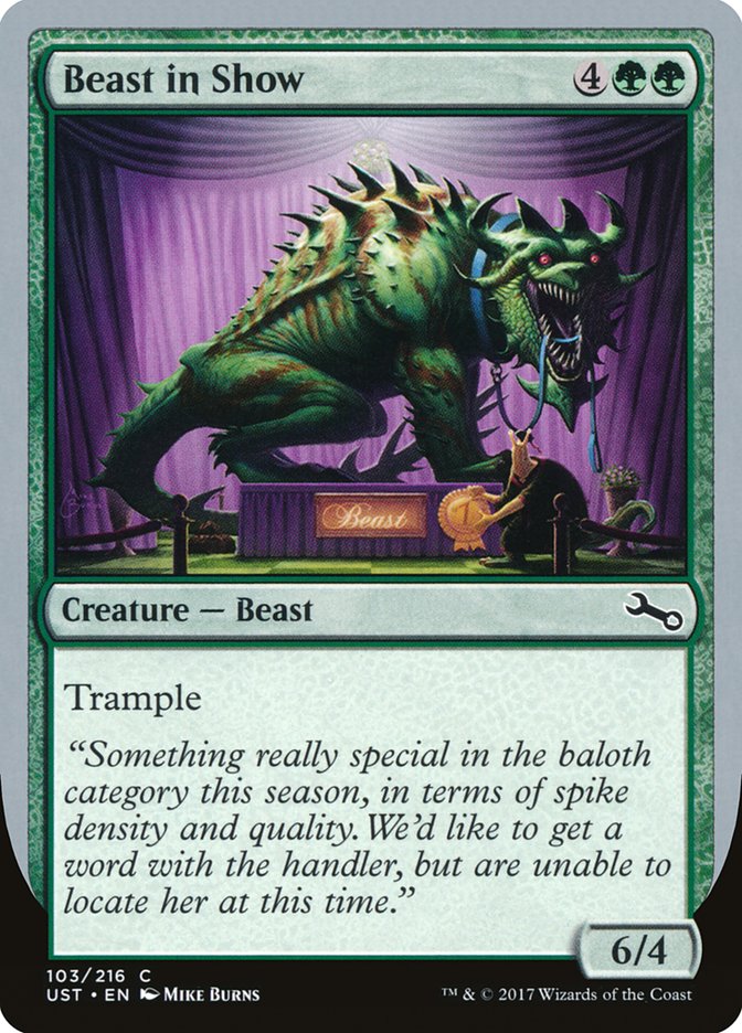Beast in Show ("Something really special...") [Unstable] | Pegasus Games WI