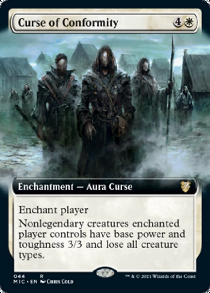 Curse of Conformity (Extended Art) [Innistrad: Midnight Hunt Commander] | Pegasus Games WI