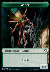 Beast (007) // Spider Double-Sided Token [Innistrad: Midnight Hunt Commander Tokens] | Pegasus Games WI