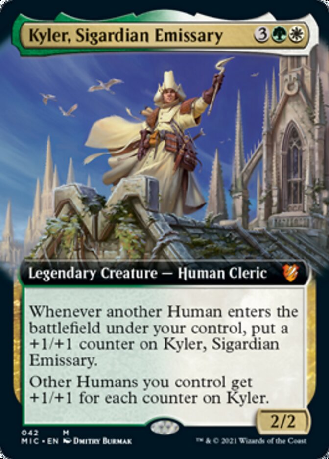 Kyler, Sigardian Emissary (Extended Art) [Innistrad: Midnight Hunt Commander] | Pegasus Games WI