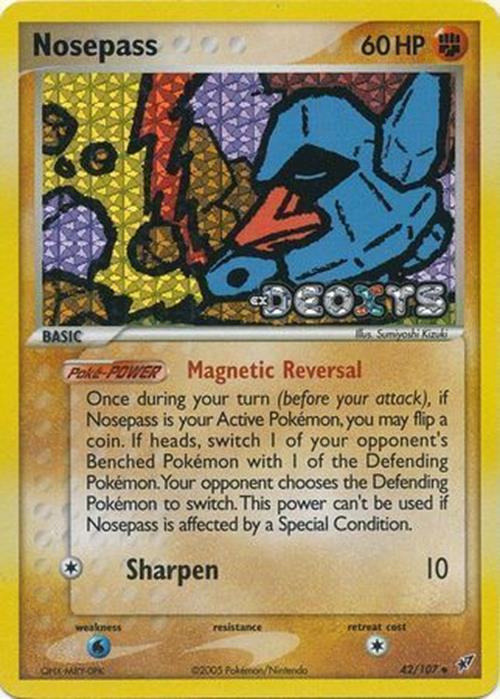 Nosepass (42/107) (Stamped) [EX: Deoxys] | Pegasus Games WI