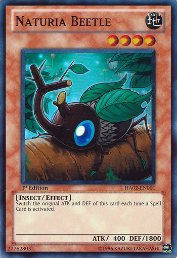 Naturia Beetle [HA02-EN001] Super Rare | Pegasus Games WI