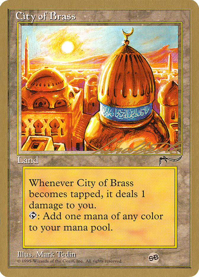City of Brass (Leon Lindback) (SB) [Pro Tour Collector Set] | Pegasus Games WI