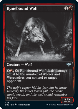Runebound Wolf [Innistrad: Double Feature] | Pegasus Games WI