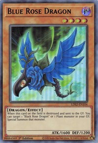 Blue Rose Dragon (Green) [LDS2-EN104] Ultra Rare | Pegasus Games WI