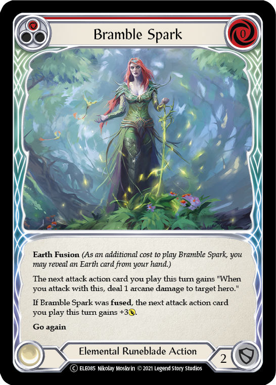 Bramble Spark (Red) [U-ELE085] Unlimited Rainbow Foil | Pegasus Games WI