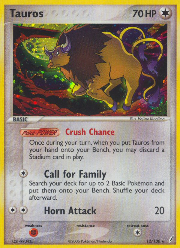 Tauros (12/100) [EX: Crystal Guardians] | Pegasus Games WI