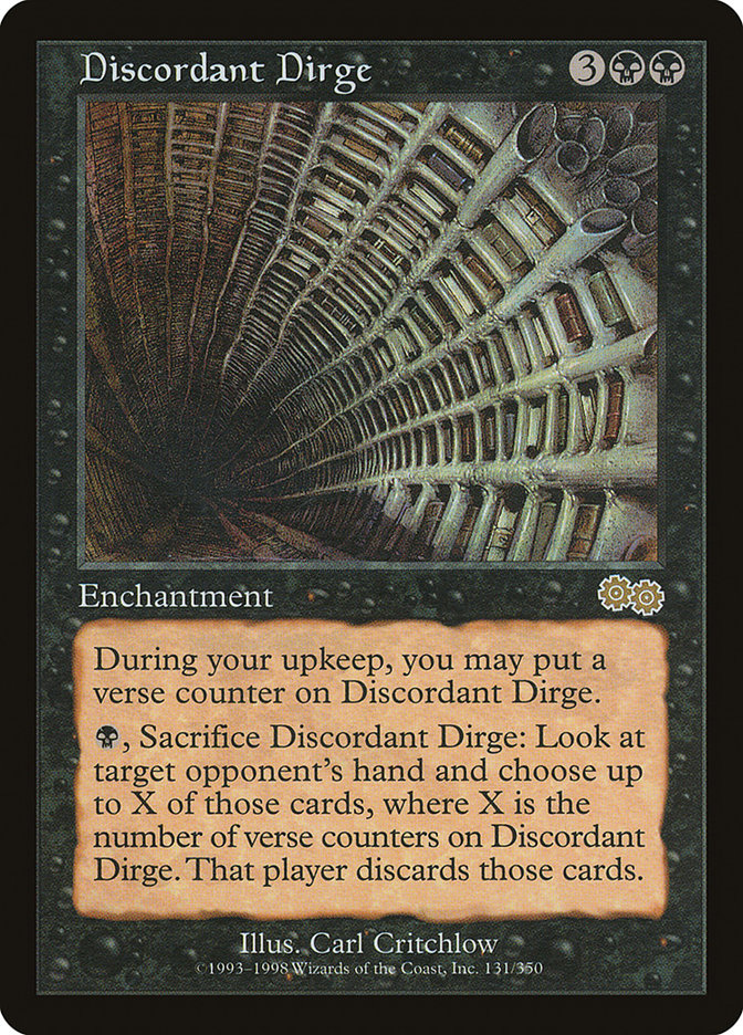 Discordant Dirge [Urza's Saga] | Pegasus Games WI