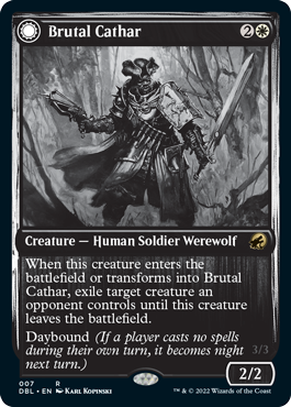 Brutal Cathar // Moonrage Brute [Innistrad: Double Feature] | Pegasus Games WI