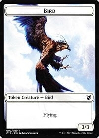 Bird (002) // Sculpture Double-Sided Token [Commander 2019 Tokens] | Pegasus Games WI