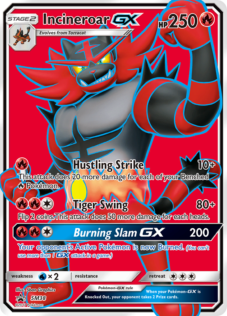 Incineroar GX (SM38) [Sun & Moon: Black Star Promos] | Pegasus Games WI