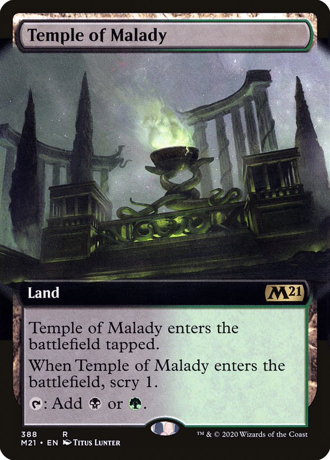 Temple of Malady (Extended Art) [Core Set 2021] | Pegasus Games WI