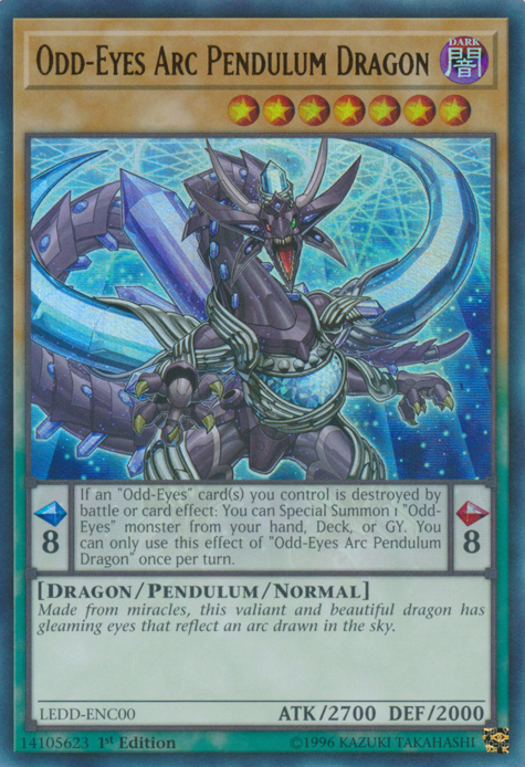 Odd-Eyes Arc Pendulum Dragon [LEDD-ENC00] Ultra Rare | Pegasus Games WI