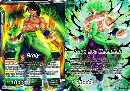 Broly // Broly, Evil Unleashed (Starter Deck Exclusive) (SD8-01) [Destroyer Kings] | Pegasus Games WI
