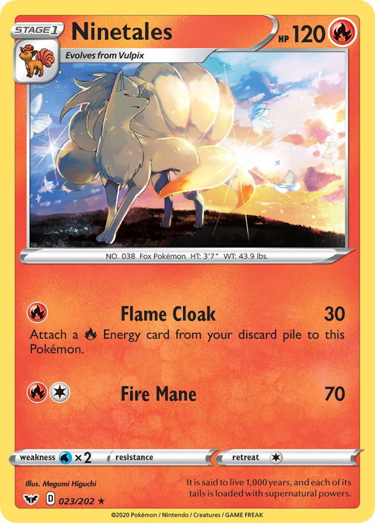 Ninetales (023/202) [Sword & Shield: Base Set] | Pegasus Games WI