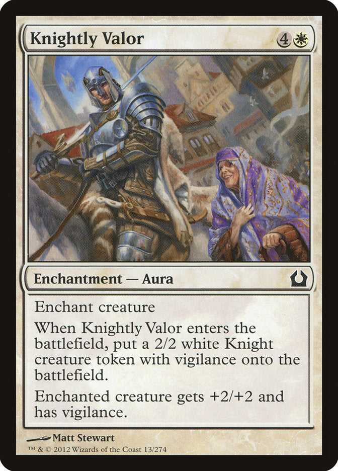 Knightly Valor [Return to Ravnica] | Pegasus Games WI