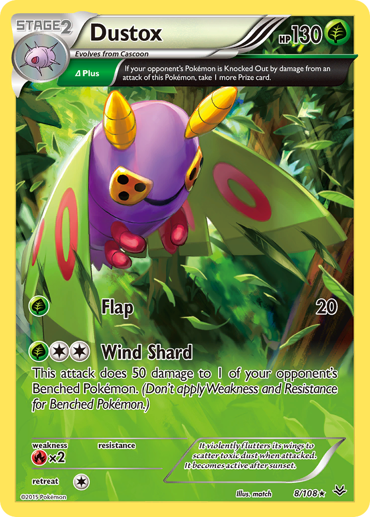 Dustox (8/108) [XY: Roaring Skies] | Pegasus Games WI