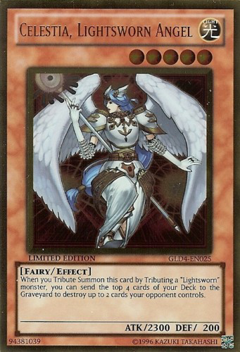 Celestia, Lightsworn Angel [GLD4-EN025] Gold Rare | Pegasus Games WI