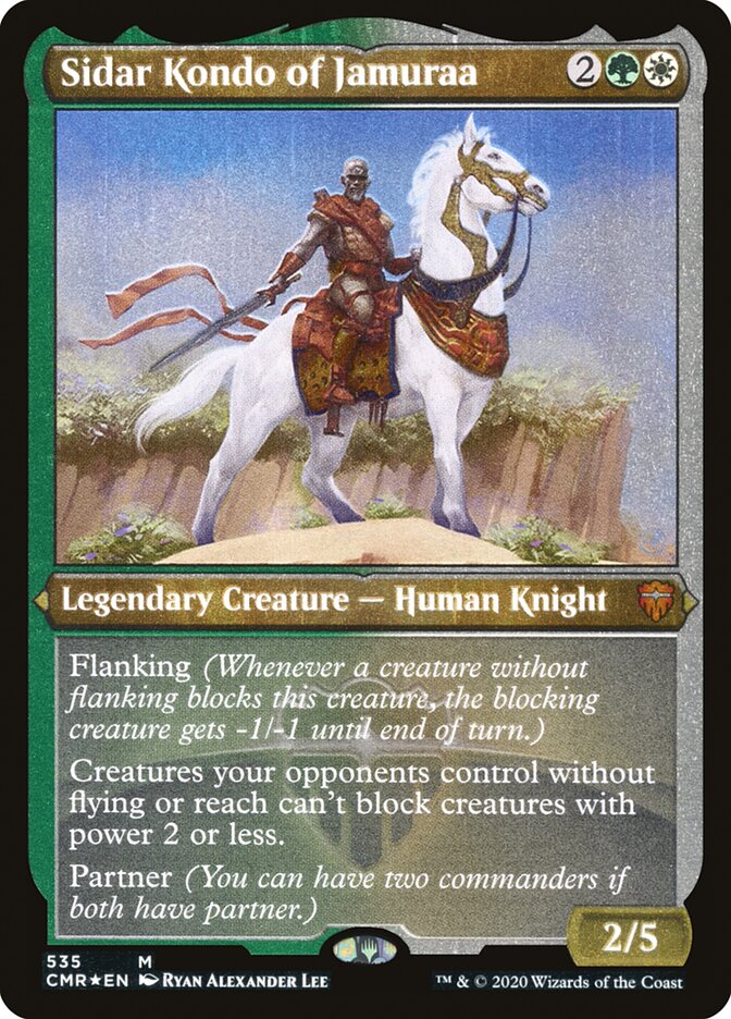 Sidar Kondo of Jamuraa (Etched) [Commander Legends] | Pegasus Games WI