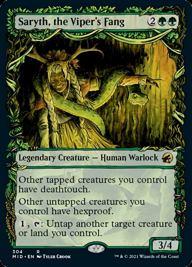 Saryth, the Viper's Fang (Showcase Equinox) [Innistrad: Midnight Hunt] | Pegasus Games WI