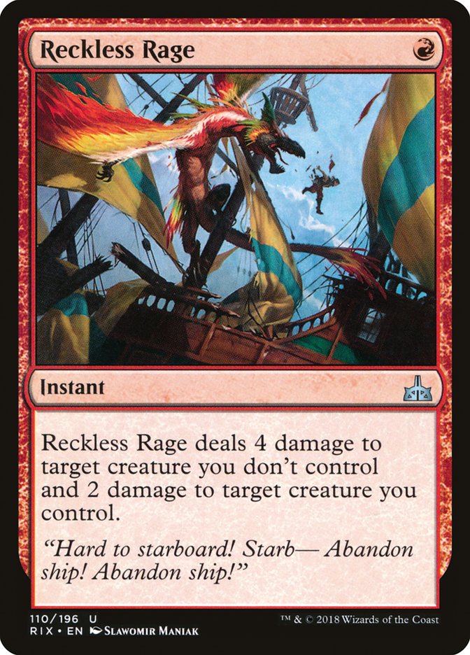Reckless Rage [Rivals of Ixalan] | Pegasus Games WI
